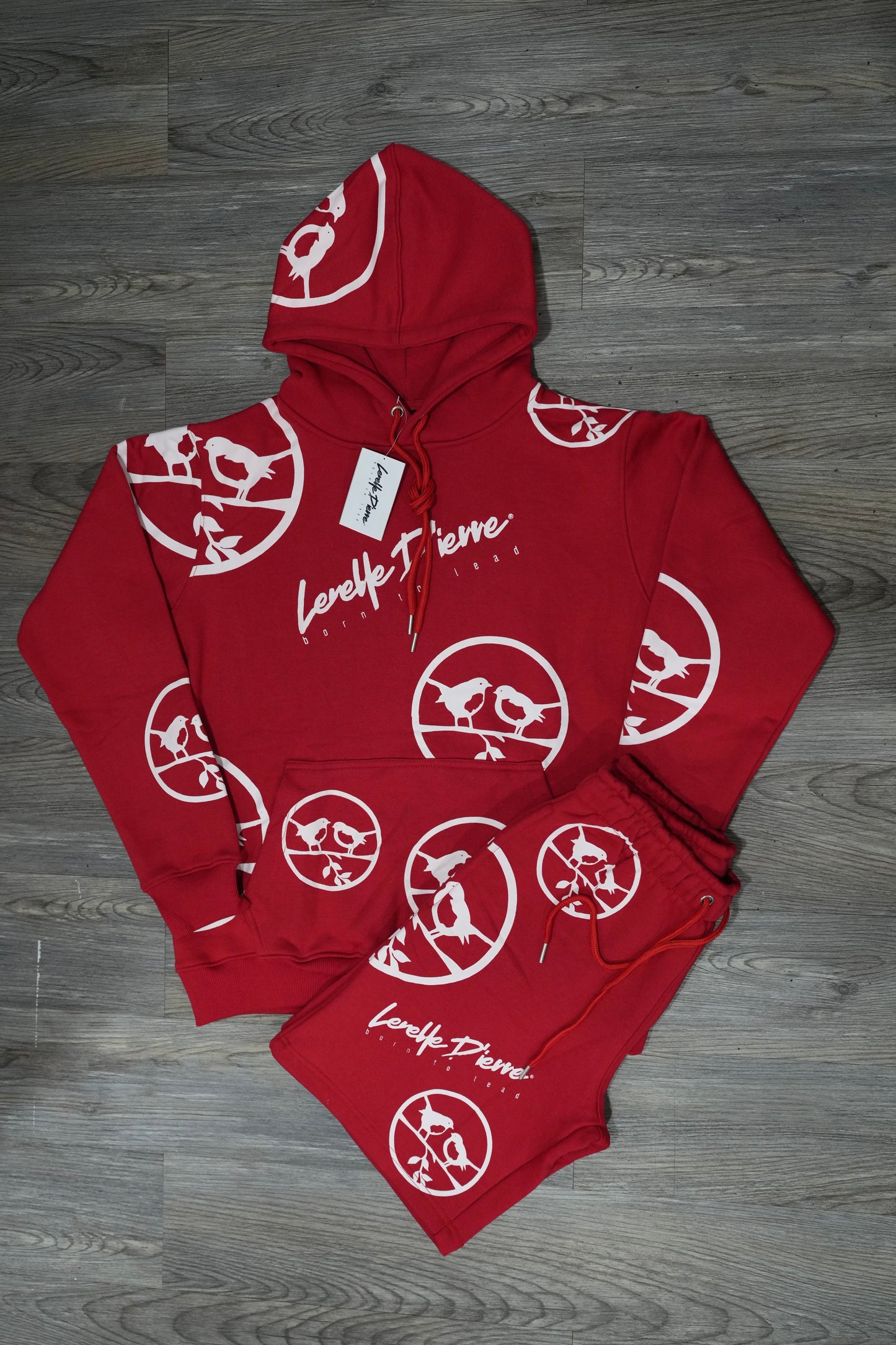 Men's Hoodie Short Set