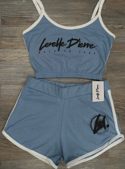 Women's Short Set Baby Blue
