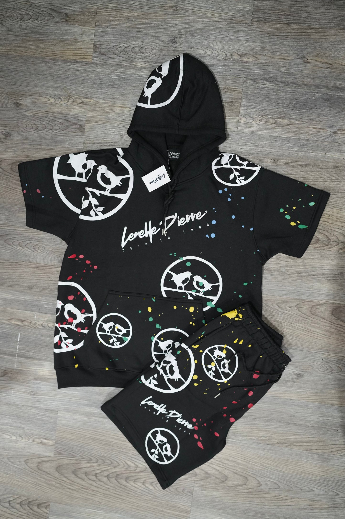 Men's Hoodie Short Set