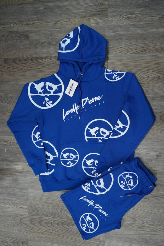 Men's Hoodie Short Set