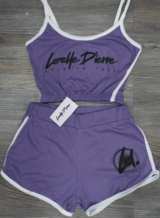 Women's Short Set Purple