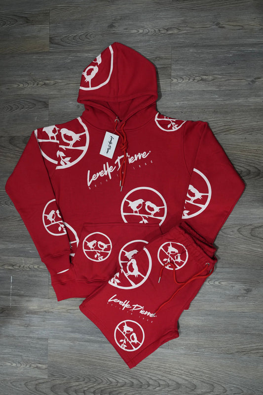 Men's Hoodie Short Set